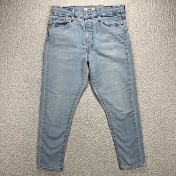 Levi’s Jeans Women’s Size 32 (Actual 30x26) Blue Wedgie Skinny High Rise - Picture 2 of 11